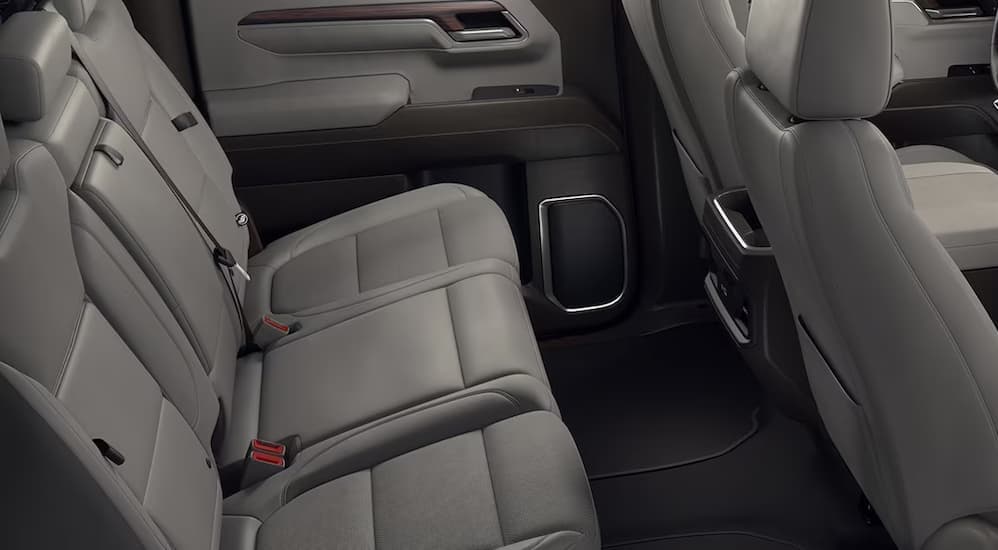 The gray interior in a 2025 GMC Sierra 1500 for sale.