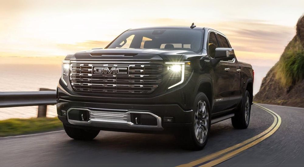 A black 2025 GMC Sierra 1500 driving for sale near Streator