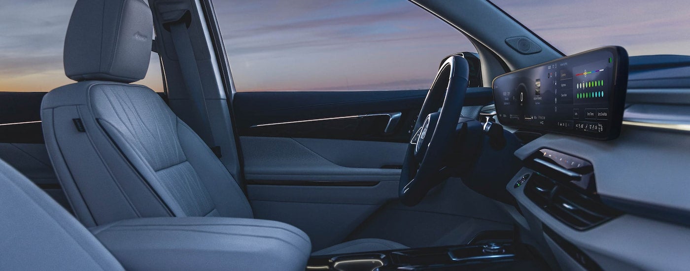 Side interior view of a 2026 Buick Enclave.