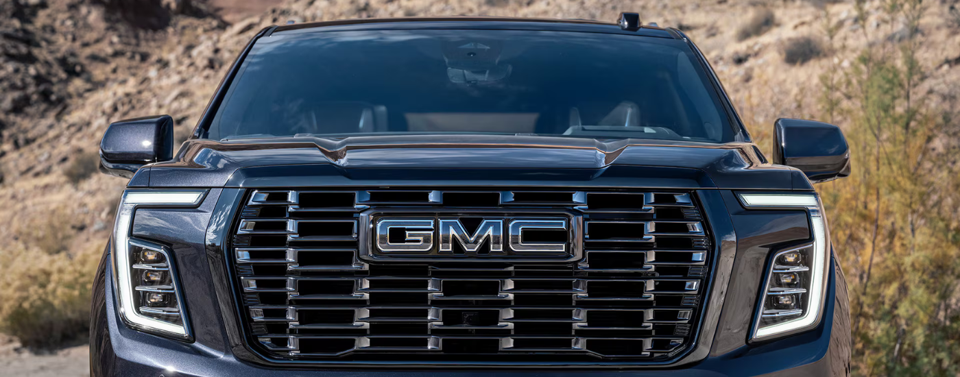 Black grille on a black 2026 GMC Yukon
